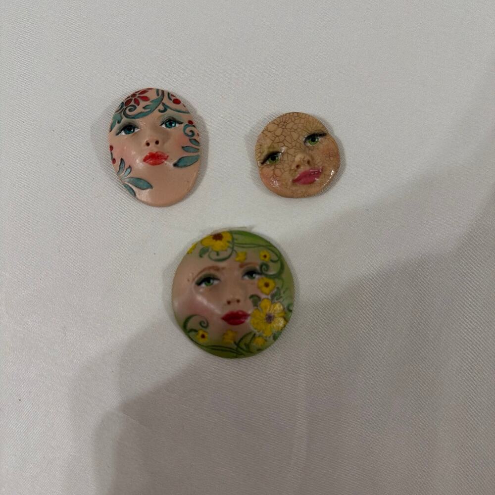 Bundle of 3 adorable faces for crafts
